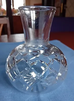 Buy Stuart Vintage Cut Glass / Crystal Water Carafe,  14cm Tall, Used, No Damage. • 14.50£