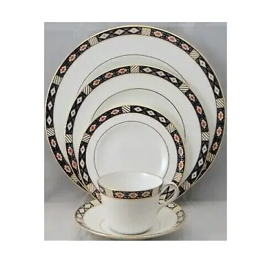 Buy Kedleston By Royal Crown Derby 5 Piece Place Setting, New In Box • 471.84£