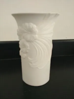 Buy Vintage AK Kaiser West German Porcelain Bisque Floral Vase 740 15cm Tall • 9.99£