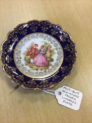 Buy Antique Miniature French Limoges Plate • 8.50£