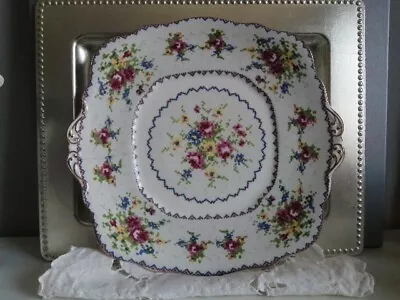 Buy Vintage Royal Albert Bone China Petite Point 9.5 Inch Cake Plate • 14.99£