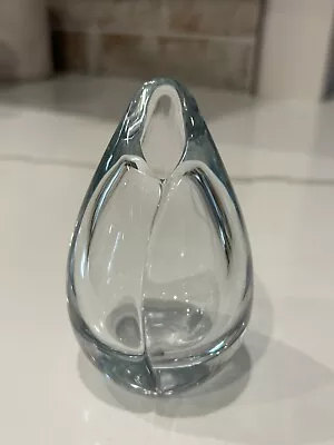 Buy Vtg Clear Blown Glass Tear Drop Wrapped Bud Vase Orrefors? • 21.10£
