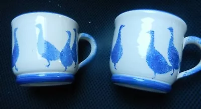 Buy 2 CUPS  With Geese (ducks?) Possibly National Museum Of Wales • 7£
