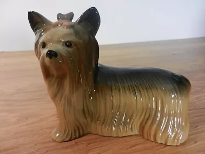 Buy Vintage Melba Ware Ceramic Yorkshire Terrier Figurine 12x15x6cms • 9.50£
