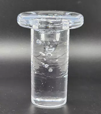 Buy Kosta Boda Glass Candle Holder By Kjell Engman Votive Thick Cylindar W Bubbles • 28.44£