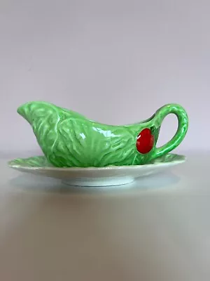 Buy Vintage Carlton Ware Small Sauce Jug And Saucer - Lettuce And Tomato Design • 15£