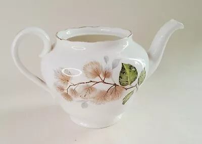 Buy Vtg Mayfair Teapot NO LID Catkins & Leaves Bone China 14oz 400ml Gilt Trim • 4.99£