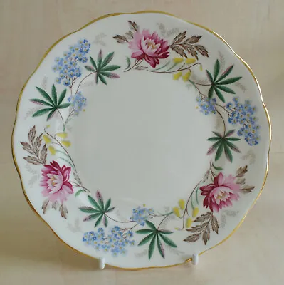 Buy Queen Anne England Verona 6.5” Plate Bone China Pink/red Small Blue Flowers - A • 5£