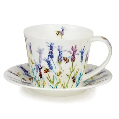 Buy NEW Dunoon Fine Bone China  ISLAY Busy Bee Lavender Cup & Saucer Gift Box Set • 36.90£