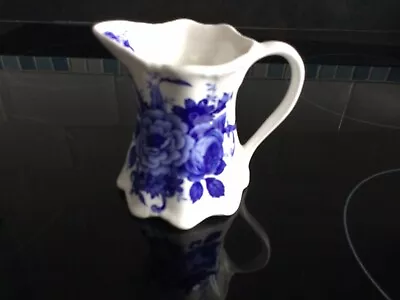 Buy Lovely Small Bone China Jug, Blue & White Floral Pattern 9.5cm Tall Approx • 6£