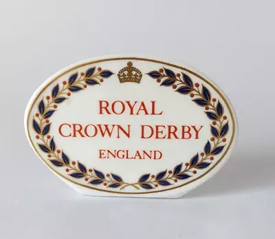 Buy Rare!! Royal Crown Derby~ Bone China  Display Plaque • 15£
