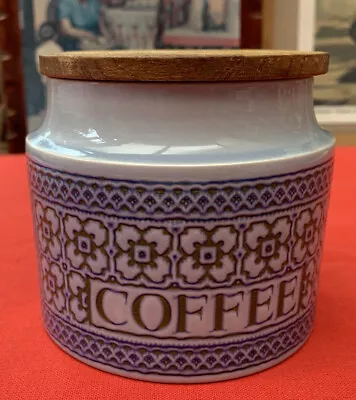 Buy Vintage HORNSEA Pottery TAPESTRY Lidded Coffee Storage Jar (4 1/4” H) • 17£