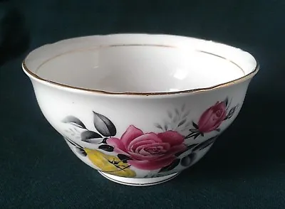 Buy Royal Vale Sugar Bowl Bone China Sugar Basin Pink Roses Pattern Number 7515 • 23.95£