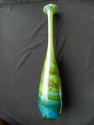 Buy Michael Harris  Mdina Isle Of Wight Blue Aurene? Attenuated Bottle Vase - 36cm • 149.99£