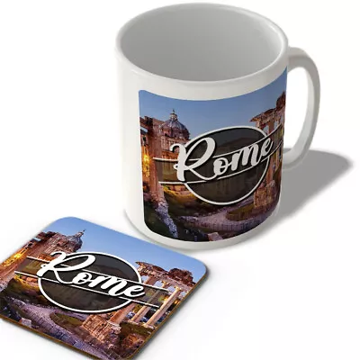 Buy Rome Landscape - Italy - Mug And Coaster Set • 12.99£