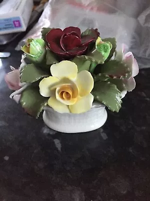 Buy Aynsley Fine Bone China Flowers, Bouquet Hand Modelled And Painted • 15£