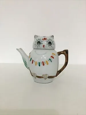 Buy Vintage Chinese White Owl Porcelain Collectable Small Mini One Cup Teapot 4.5” • 8.99£