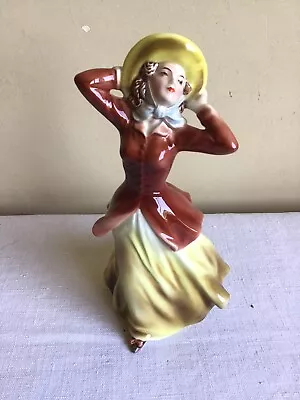 Buy Vintage Wien Keramos Austria Scarlet Porcelain Figurine Model# 2928 8  Tall • 96.04£