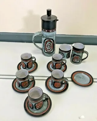 Buy Briglin Studio Pottery Coffee Set X 14 Pieces (Ref 48) • 30£