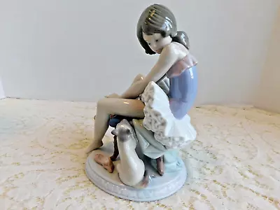 Buy Stunning Lladro Spain Figurine # 05689 Ballerina Dancer With Cat - Original Box • 197.86£