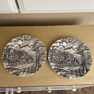 Buy Royal Mail Fine Staffordshire Ironstone - 10” Dinner Plates Excellent Set Of 2 • 21.30£