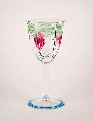 Buy Orrefors Maja Sherry Glass Hand Painted Stemware Sweden • 24.83£