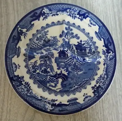 Buy Vintage Shenango China Restaurant Ware Divided Chop Plate Blue Willow Pattern • 12.30£