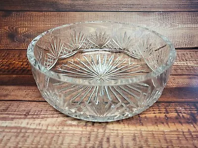 Buy Stunning Large Heavy Lead Crystal? Cut Glass Decorative Fruit Bowl • 10.99£