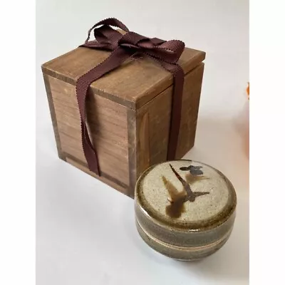 Buy Living National Treasure Shoji Hamada Tokibi Pattern Incense Box Box Ceramics • 503.48£