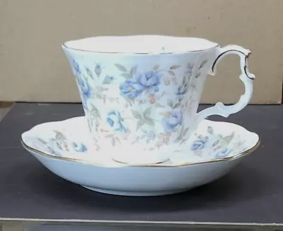 Buy Royal Albert Rose Chintz Series Cup And Saucer Blue Gown • 16.97£