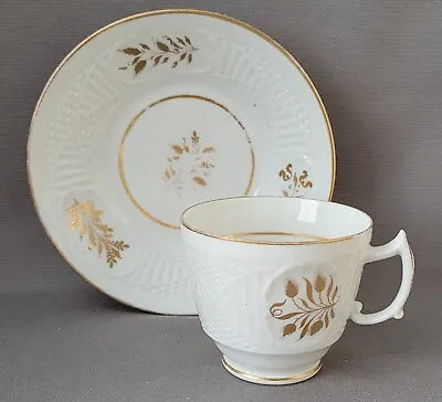 Buy New Hall Basket Weave Pattern 1895 Cup & Saucer 1815-25 Pat Preller Collection • 10£