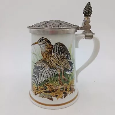 Buy Franklin Porcelain Bone China And Pewter 'The Woodcock Game Bird' Stein 1982 ... • 15£