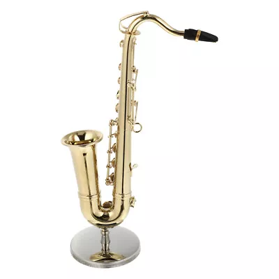 Buy Miniature Saxophone Collectible Statue In Metallic Gold • 125.58£