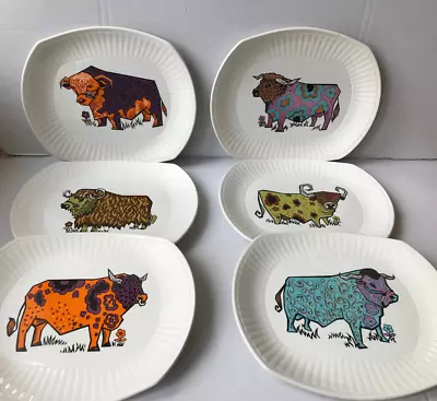 Buy Vintage Set Of 6 1970's English Ironstone 'Beefeater' Platters Plates. • 89.99£