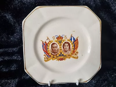 Buy George VI & Elizabeth Coronation 1937 Square Plate - Wadeheath Ware • 6.99£