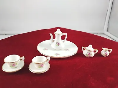 Buy  Children's China Rose Pattern Tea Set Service For 2 Includes 10 Pieces • 17.16£