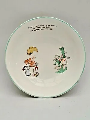 Buy VINTAGE SHELLEY MABEL LUCIE ATTWELL NURSERY WARE BOWL 1930s • 45.99£