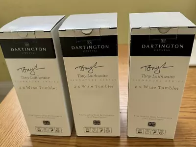 Buy Darlington Crystal Stemless Wine Tumbler Glasses X 6 - NEW°°°° • 25£