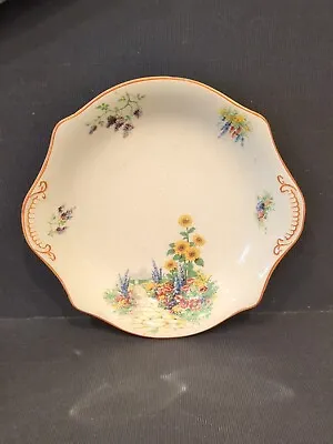 Buy Vintage Ceramic Plate By Pountney & Co Ltd England Bristol Pottery * Amberone * • 8.99£