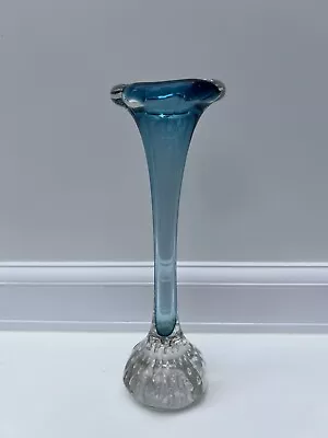 Buy Vintage 1980s Murano Style 22cm ‘Trumpet Vase’ - Art Glass • 17£