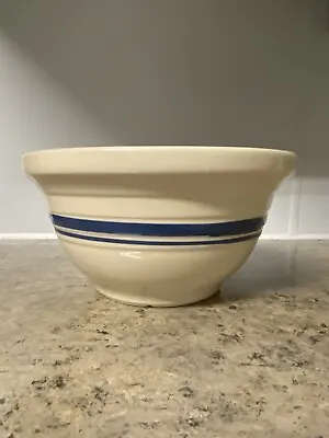 Buy Vintage Friendship Pottery Stoneware 2 Qt White &Blue Mixing Bowl 10  • 29.18£