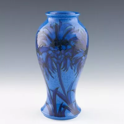 Buy William Moorcroft Powder Blue Cornflower Vase C1920 • 1,075£