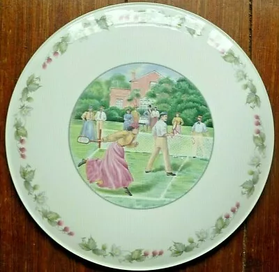 Buy Rare Royal Doulton Minton Wimbledon Collection  On The Lawn  11  Cake Plate 1988 • 49.99£