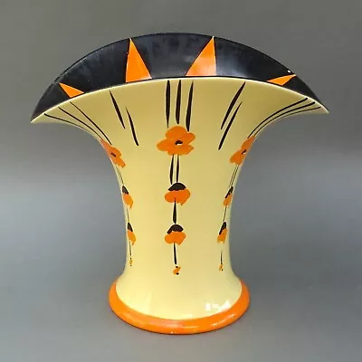 Buy Art Deco Myott Top Hat Vase (no Frog) ~ Hand Painted ~ P 9562 B.A.G. ~ 1930's • 35£