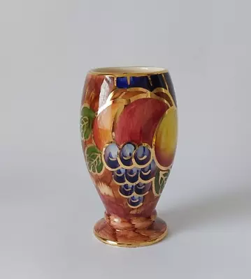 Buy Old Court Ware Lustre Gilt Floral Vase Hand Painted C 1950s~ 13cm • 3.99£