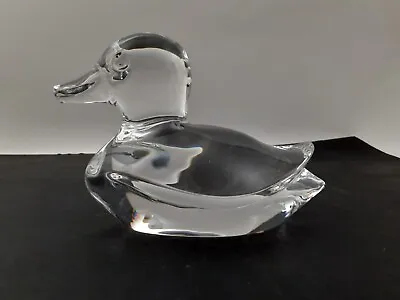 Buy Vintage Orrefors Sweden Crystal Art Glass Duck Figurine - 6  X 4  X 3  • 28.81£