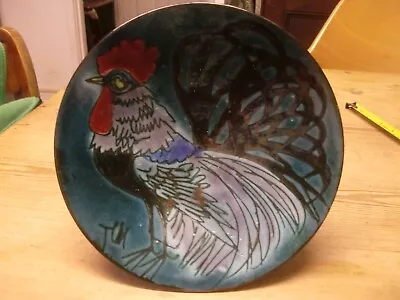 Buy Vntage Chelsea Studio Pottery Joyce Morgan Cockerel Bowl 8 1/4  Rooster • 20£