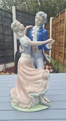 Buy Vintage Porcelain Wedding Couple Dancing Large Figurine 12  HIGH • 30£