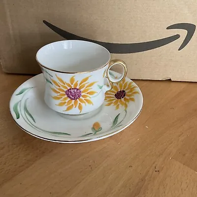 Buy Vintage Carlton Ware Flower Tea Coffee Cup & Saucer • 2£