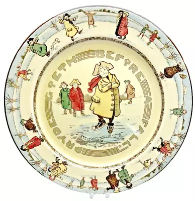 Buy Skater Proverb Series Royal Doulton D2789 10 1/2 Inch Plate. C. 1908-1920. • 45£